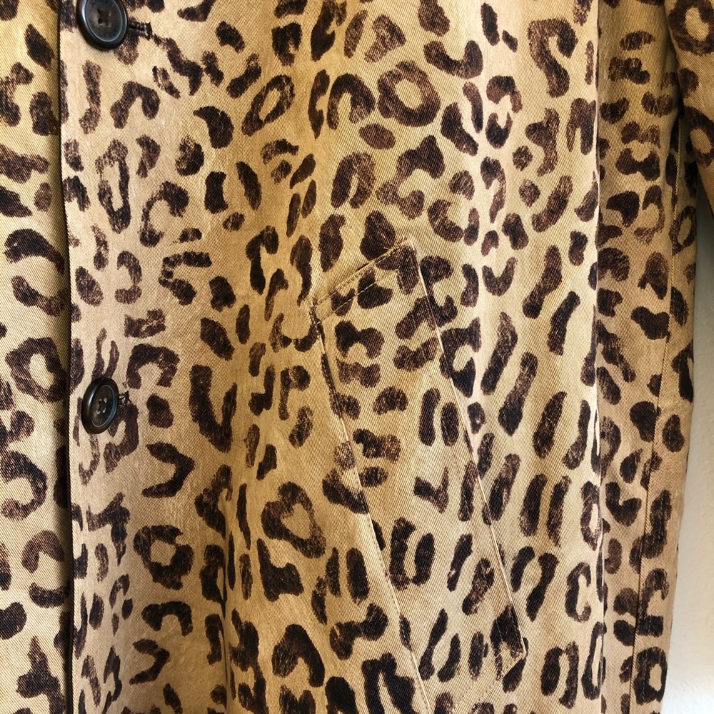 Jones New York Leopard Print Trench Coat in Tan and Brown - Picture 11 of 16